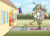 Cartoon: FRONTURLAUB (small) by marian kamensky tagged putins,bescherung,ukraine,provokation,swift,nato,osterweiterung