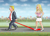 Cartoon: FRÜHLING MIT PORNO STORMY (small) by marian kamensky tagged trump,porn,scandal,sex,stephanie,clifford,stormy,daniels,corruption
