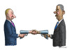 Cartoon: G 20 Putin Obama (small) by marian kamensky tagged g20,gipfel,sant,petersburg,obama,putin,syrien,giftgas,firedensabkommen,wirtschafsforum