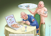 Cartoon: GENERAL ARMAGEDDON VERHAFTET (small) by marian kamensky tagged general,armageddon,surowikin,verhaftet