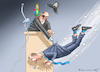 Cartoon: GENERALDEBATTE SCHOLZ-MERZ (small) by marian kamensky tagged generaldebatte,mit,scholz,und,merz