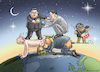 Cartoon: Globale Kettenreaktion (small) by marian kamensky tagged obama,trump,präsidentenwahlen,usa,baba,vanga,republikaner,inauguration,demokraten,wikileaks,faschismus