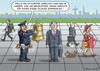 Cartoon: GLÖCKCHEN GEGEN TASCHENDIEBE (small) by marian kamensky tagged glöckchen,gegen,taschendiebe,in,dortmund