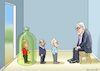 Cartoon: GLYPHOSATKÄSEGLOCKE (small) by marian kamensky tagged jamaika,gespräche,lindner,merkel,seehofer,özdemir,sondierungsgespräche,schulz,kenia,koalition,glyphosat,groko