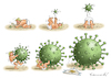 Cartoon: GREAT DEALMAKER TRUMP (small) by marian kamensky tagged coronavirus,epidemie,gesundheit,panik,stillegung,trump,pandemie