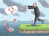 Cartoon: GUMMISTIEFELVERSPRECHUNGEN (small) by marian kamensky tagged habeck,besucht,fluten,in,bayern,söder,klimawandel,genderverbot,scholz