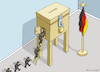 Cartoon: HACK DER BUNDESTAGSWAHL (small) by marian kamensky tagged hack,der,bundestagswahl