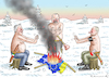 Cartoon: HALBNACKTER VERRÄTERWAHNSINN (small) by marian kamensky tagged putins,bescherung,ukraine,provokation,swift,nato,osterweiterung