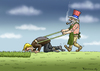 Cartoon: HAPPY UNCLE SAM (small) by marian kamensky tagged obama trump präsidentenwahlen usa baba vanga republikaner demokraten faschismus