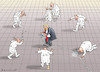 Cartoon: HAPPYEND (small) by marian kamensky tagged us,wahlen,joe,biden,trump,corona,bob,woodward,harris,pence