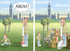 Cartoon: HARRY MEGAN UND ARCHIE (small) by marian kamensky tagged theresa,may,putin,sergei,skripal,novichok,russia,kgb,poison,attack,england,agents,brexit,iss,raumfahrt,alexander,gerst,corbyn,farage,provinzwahlen,in,holland