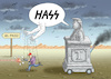 Cartoon: HASS-STAATSINSTITUTION TRUMP (small) by marian kamensky tagged brexit,theresa,may,england,eu,schottland,weicher,wahlen,boris,johnson,nigel,farage,ostern,seidenstrasse,xi,jinping,referendum,trump,monsanto,bayer,glyphosa,strafzölle,el,paso