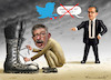 Cartoon: HEIKO MAAS TWITTER-ZENSUR (small) by marian kamensky tagged heiko,maas,twitter,zensur