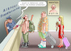 Cartoon: HERR FUTIN BESUCHT DEUTSCHLAND (small) by marian kamensky tagged kriegsverbrecher,putin,den,haag