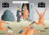 Cartoon: HERZENSGUER TRUMP (small) by marian kamensky tagged us,wahlen,joe,biden,trump,corona,bob,woodward,harris,pence