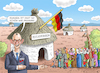 Cartoon: HERZSCHMERZMERZ IN RUANDA (small) by marian kamensky tagged afd,verbotsverfahren,scholz,remigration,merz,cdu,höcke