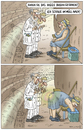 Cartoon: Higgs Boson Göttl.Teilchen (small) by marian kamensky tagged teilchenbeschleuniger,cern,higgs,boson,die,grösste,entdeckung,des,jahrunderts