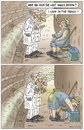 Cartoon: Higgs Boson (small) by marian kamensky tagged higgs,boson,god,particle