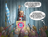 Cartoon: Hoeness Abschiedsrede (small) by marian kamensky tagged uli,hoeness,fc,bayern,steuerbtrug,menschenhandel,jva,landsberg