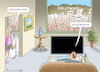 Cartoon: HOLLYWOOD STREIKT (small) by marian kamensky tagged hollywood,streikt