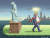 Cartoon: HOLY TRUMP (small) by marian kamensky tagged holy,trump,schwangerschaftsabbruch,usa