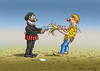 Cartoon: Hose voll vom Rosenmontag (small) by marian kamensky tagged rosenmontag,köln,karneval,jecken,is,terroristen