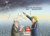 Cartoon: HURRA AMERIKA ICH GRATULIERE (small) by marian kamensky tagged obama,trump,präsidentenwahlen,usa,baba,vanga,republikaner,demokraten,tv,duell,versus,clinton,faschismus