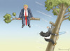 Cartoon: IMPEACHMENT-AUSGANG (small) by marian kamensky tagged selenskyj,ukraine,rüstungsgeld,trump,wahllampfhilfe,joe,biden,amtsenthebungsverfahren,impeachment