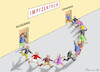 Cartoon: IMPFHYSTERIE (small) by marian kamensky tagged curevac,testzentren,corona,impfung,pandemie,impfpflicht