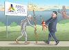 Cartoon: JOE TRIFFT XI (small) by marian kamensky tagged joe,trifft,xi,apec,san,francisco