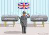 Cartoon: JOHNSON CORBYN (small) by marian kamensky tagged brexit,theresa,may,england,eu,schottland,weicher,wahlen,boris,johnson,nigel,farage,ostern,seidenstrasse,xi,jinping,referendum,trump,monsanto,bayer,glyphosa,strafzölle,corbyn