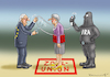 Cartoon: JUNCKER UND THERESA (small) by marian kamensky tagged brexit,theresa,may,england,eu,schottland,weicher,wahlen,boris,johnson,nigel,farage,no,deal,juncker,referendum