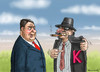 Cartoon: K DEALER (small) by marian kamensky tagged gabriel,spd,nazikeule,kanzlerwahlen