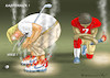 Cartoon: KAEPERNICK AND  NIKE JUST DO IT (small) by marian kamensky tagged obama,trump,präsidentenwahlen,usa,baba,vanga,republikaner,inauguration,demokraten,wikileaks,faschismus,manafort,john,mccain,cohen,nike,koepenick