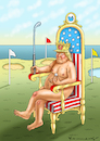 Cartoon: KAISERS NEUE KLEIDER (small) by marian kamensky tagged obama,trump,präsidentenwahlen,usa,baba,vanga,republikaner,inauguration,demokraten,wikileaks,faschismus,jamal,khashoggi