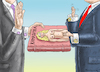 Cartoon: KAMASUTRAINAUGURATION (small) by marian kamensky tagged obama trump präsidentenwahlen usa baba vanga republikaner inauguration demokraten wikileaks faschismus