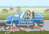 Cartoon: KANZLERAMTRENNEN (small) by marian kamensky tagged tv,triell,laschet,baerbock,scholz,laschets,zukunftsteam