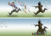 Cartoon: Karikaturist (small) by marian kamensky tagged dänemark,anschlag,terroristen,karikaturisten,charlie,hebdo