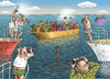 Cartoon: KATASTROPHENTOURISMUS (small) by marian kamensky tagged mittelmeer,bootsflüchtlinge,afrika,schlepper