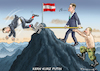 Cartoon: KERN GEKÜRZT VON PUTIN (small) by marian kamensky tagged nationalratswahlen,in,österreich,kurz,kern,strache,putin