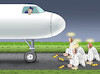 Cartoon: KLEBEENGEL (small) by marian kamensky tagged klebeengel,klima,kleber