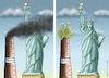 Cartoon: KLIMAZIEL USA (small) by marian kamensky tagged us,wahlen,joe,biden,trump,corona,bob,woodward,harris,klimaziel,usa,pence