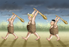 Cartoon: KNOCHENJOBS (small) by marian kamensky tagged obama,trump,präsidentenwahlen,usa,baba,vanga,republikaner,inauguration,demokraten,kim,jong,un,wikileaks,faschismus