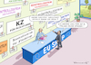 Cartoon: KONTROLLZENTREN FÜR FLÜCHTLINGE (small) by marian kamensky tagged merkel,seehofer,unionskrise,csu,cdu,flüchtlinge,kontrollzentren,für,salvini