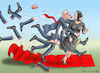 Cartoon: KROATISCHE STURMDIPLOMATIE (small) by marian kamensky tagged kroatische,sturmdiplomatie,grlic,baerbock