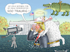 Cartoon: KROKOTRÄNEN FÜR DEMOKRATEN (small) by marian kamensky tagged obama,trump,präsidentenwahlen,usa,baba,vanga,republikaner,inauguration,demokraten,wikileaks,faschismus,briefbomben,für,jamal,khashoggi