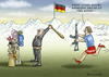 Cartoon: KULTIVIERTE FRAU STORCH (small) by marian kamensky tagged eu,flüchtlinge,asyl,politik,willkommenskultur,terrorismus,heidenau,horst,seehofer,bayern