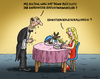 Cartoon: Kunstrindfleischallergie (small) by marian kamensky tagged kunstrindfleischfrikadelle,paris,hilton,laborfleisch