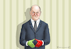 Cartoon: KUNTERBUNTER SCHOLZ (small) by marian kamensky tagged tv,triell,laschet,baerbock,scholz