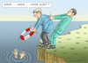 Cartoon: KURZSCHLUSS MIT KURZ (small) by marian kamensky tagged coronavirus,epidemie,gesundheit,panik,stillegung,trump,pandemie